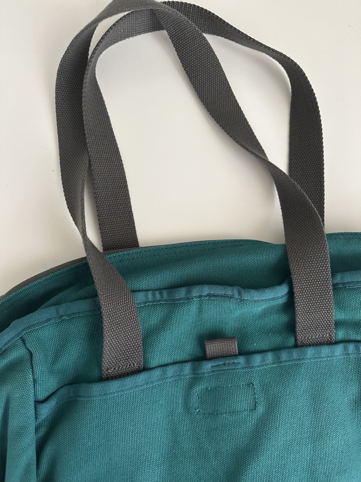 Vintage Duluth Trading Company Blue Multi Pocket Canvas Work Bag