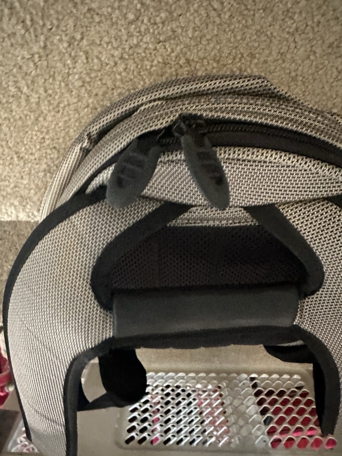 Vintage Tumi T2 Tech Gunmetal Ballistic Backpack Nylon Black Leather Backpack