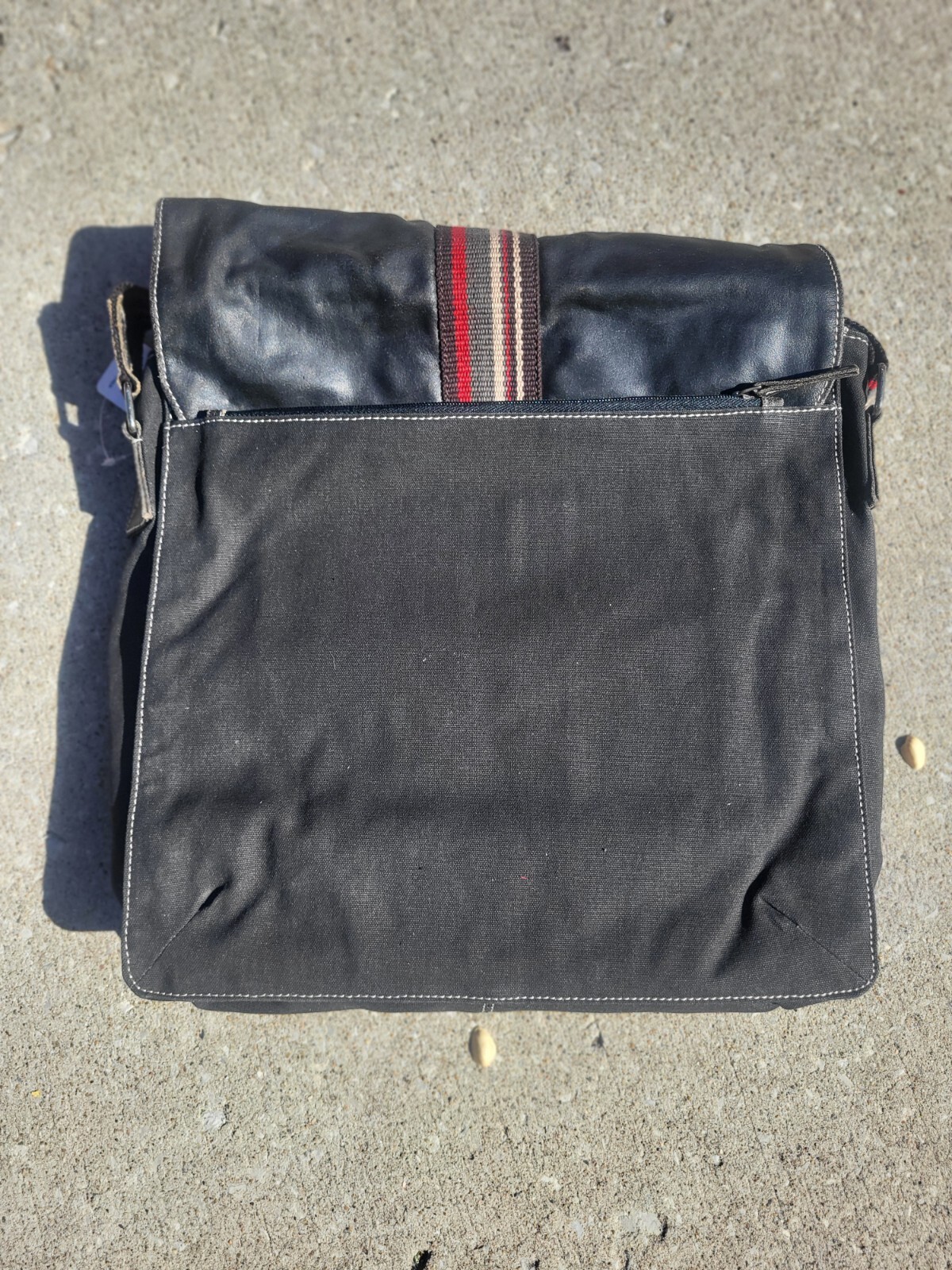 Wilsons Leather Black Laptop Briefcase Messenger Bag Large 15×13 * VINTAGE NWT