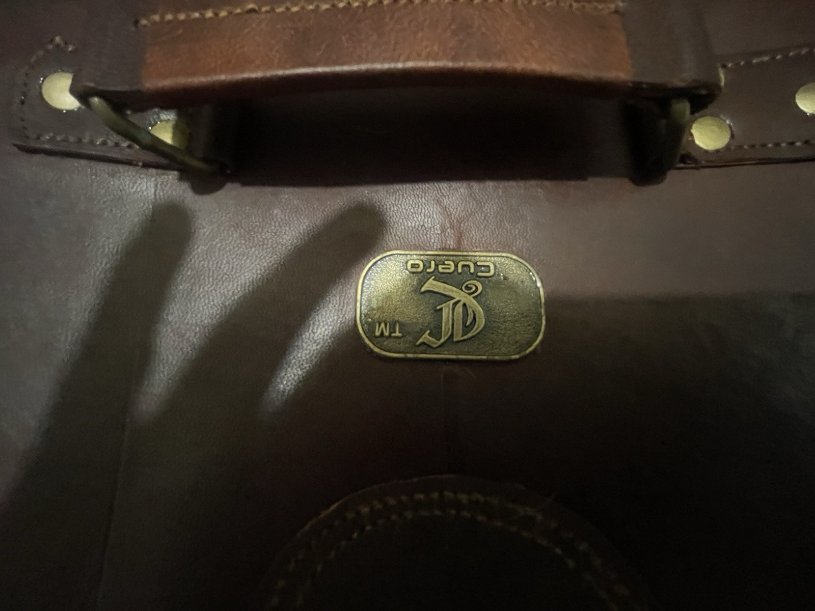 Cuero Brown Large Men’s Messenger Bag Buckle/Zip, Adjustable Cross-Body, Pockets