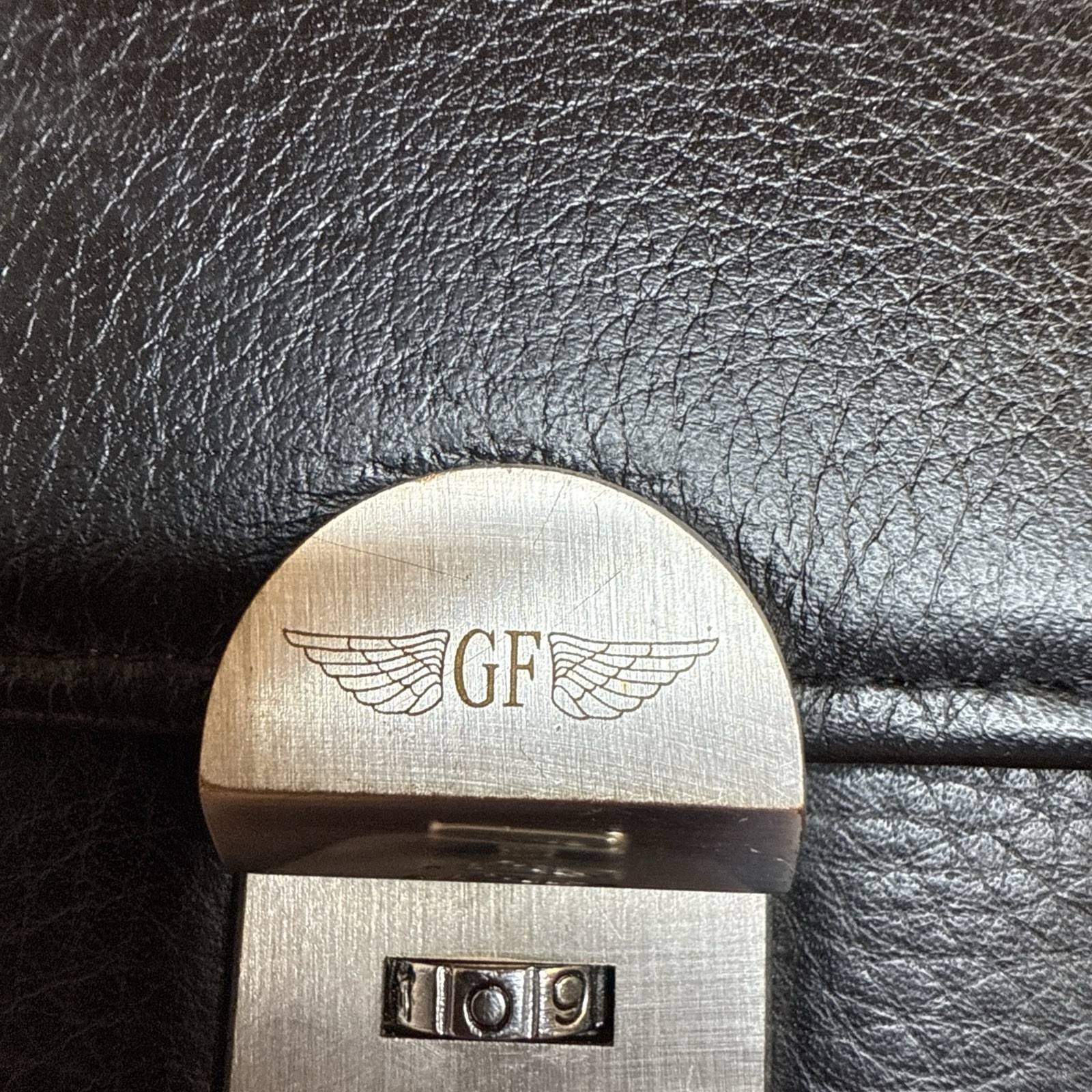 Gian Ferrente Men’s Leather Small Black Organiser Bag Satchel Multiple Compartm
