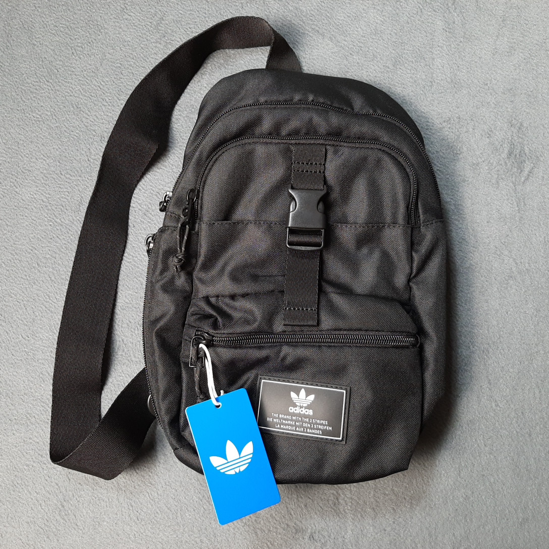 NEW Adidas Bag Black Originals Utility 3.0 Sling Crossbody Shoulder Bag GC3180