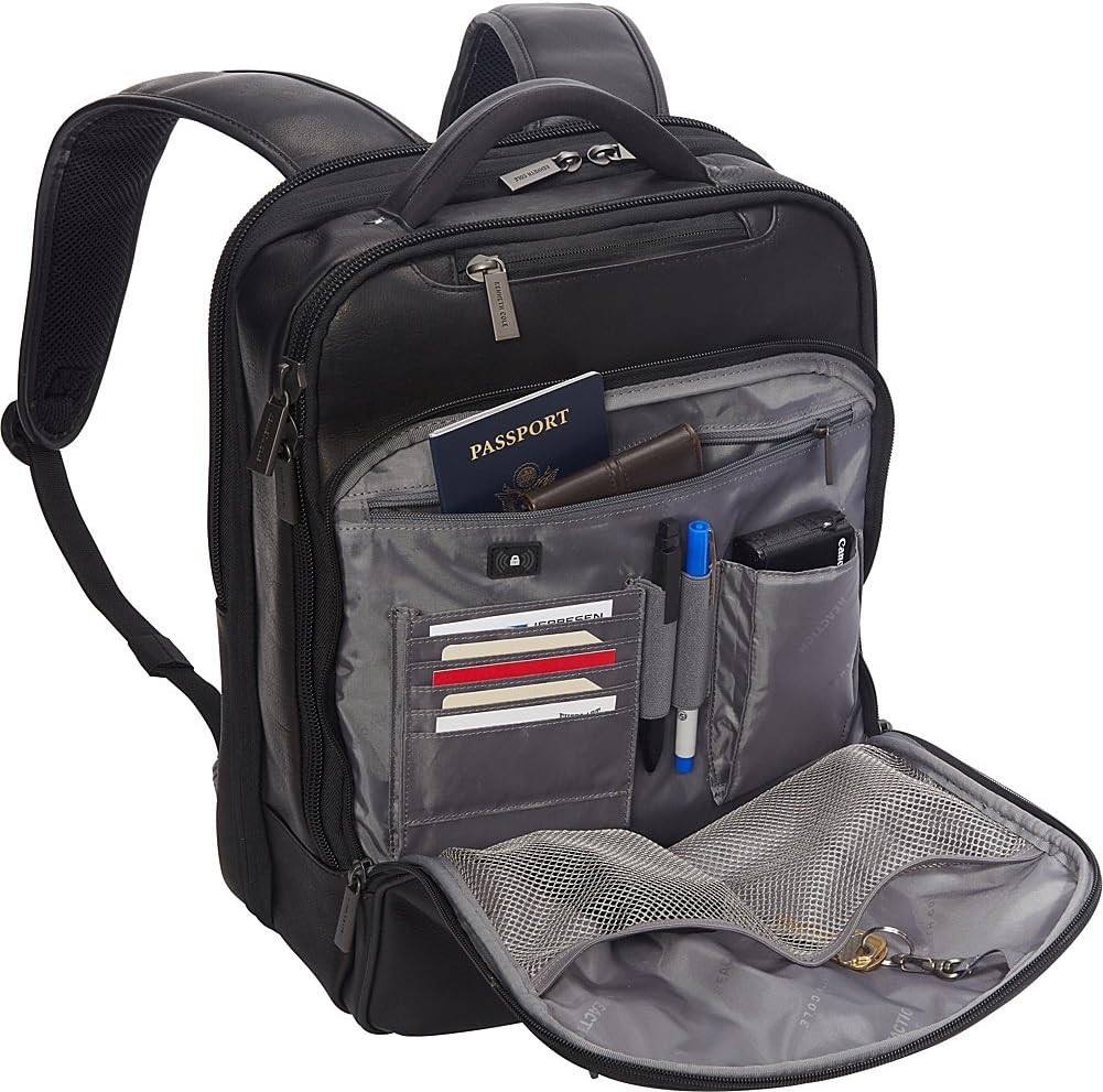 Stylish Manhattan Colombian Leather RFID Laptop Briefcase for 15.6″ Laptops
