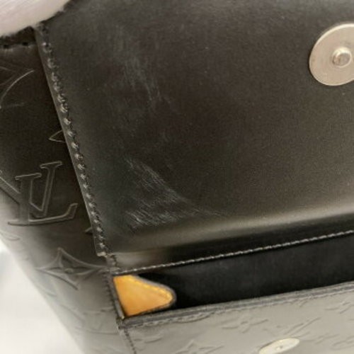 LOUIS VUITTON Monogram Matte Wilwood M55102 Black Tote Bag Used