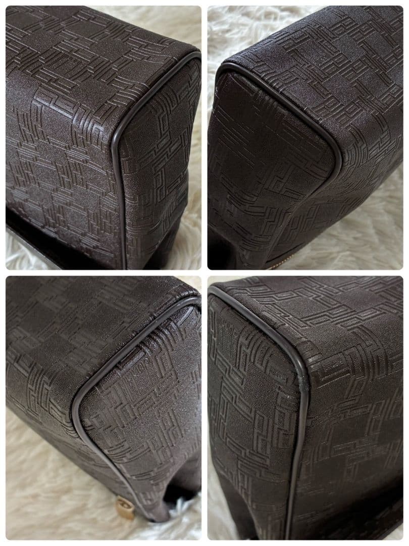 Dunhill Brown Leather Clutch Bag Men’s Vintage Formal Business Accessories