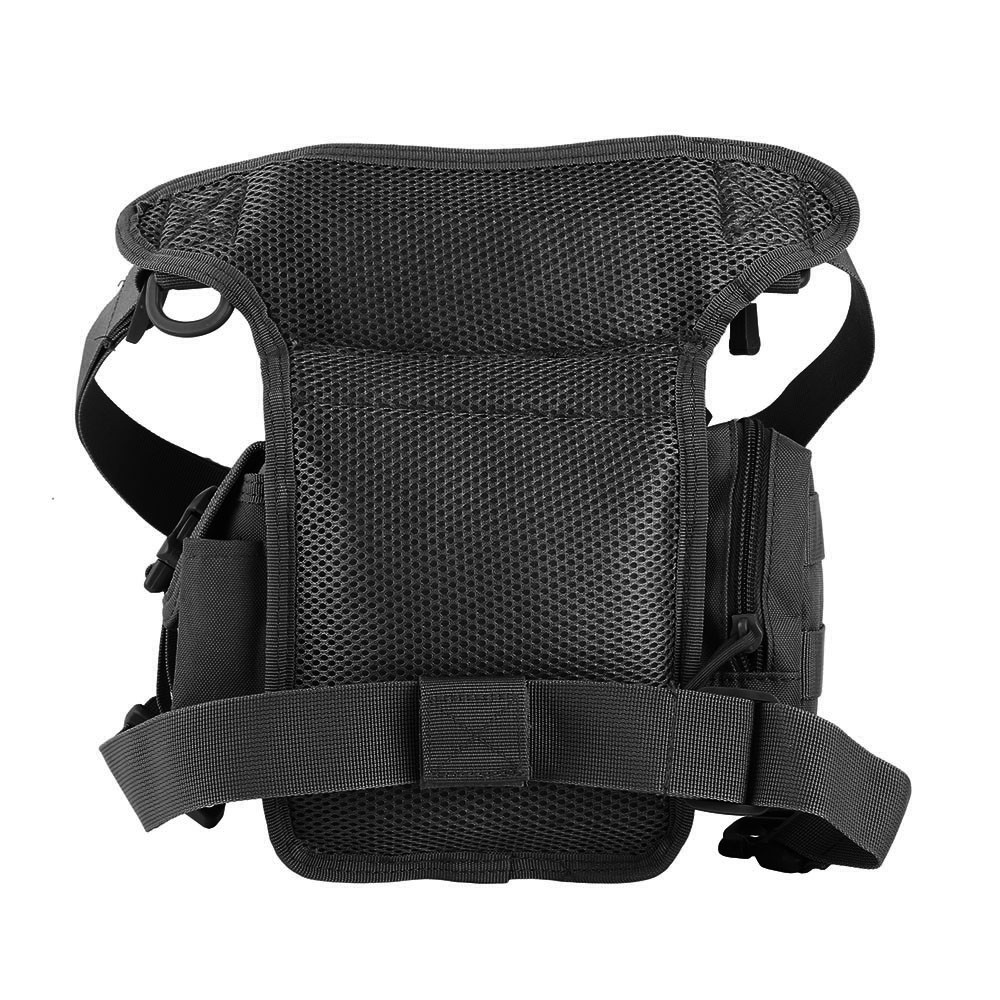 Mens Outdoor Adjustable Backpacks Drop Leg Bag Military Tactical Molle Pouch New