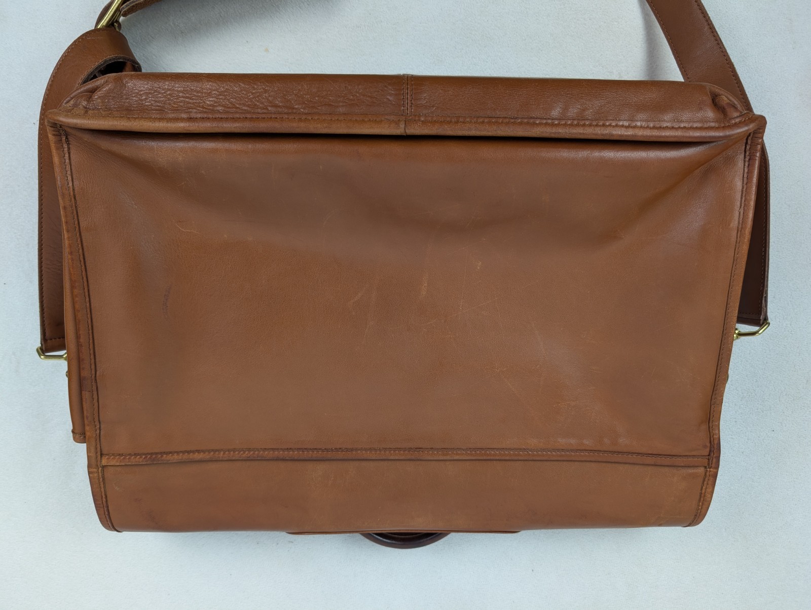 COACH Prescott #0532 British Tan Briefcase Men’s Belt Glove Leather