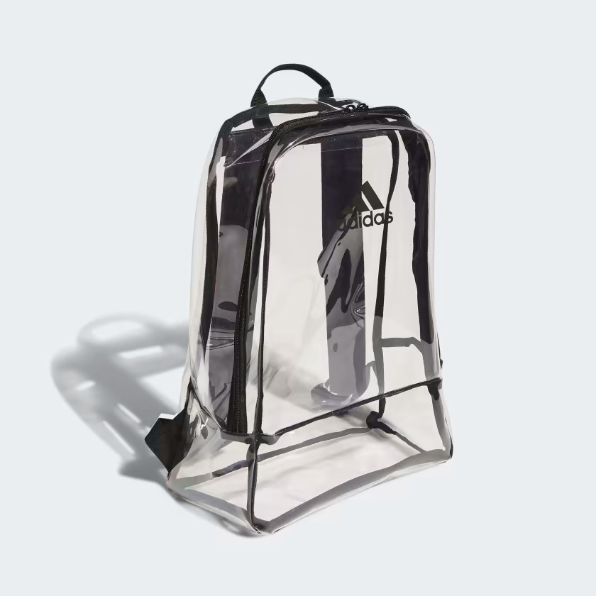 adidas Clear/Black Unisex Backpack (5157378) – NWT