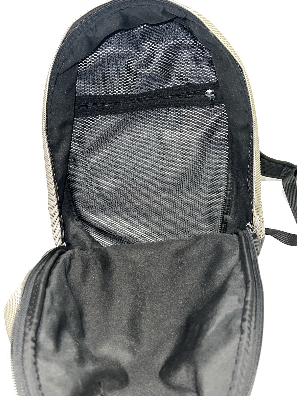 Tumi T2 Tech Gunmetal Ballistic Nylon And Black Leather Laptop Backpack
