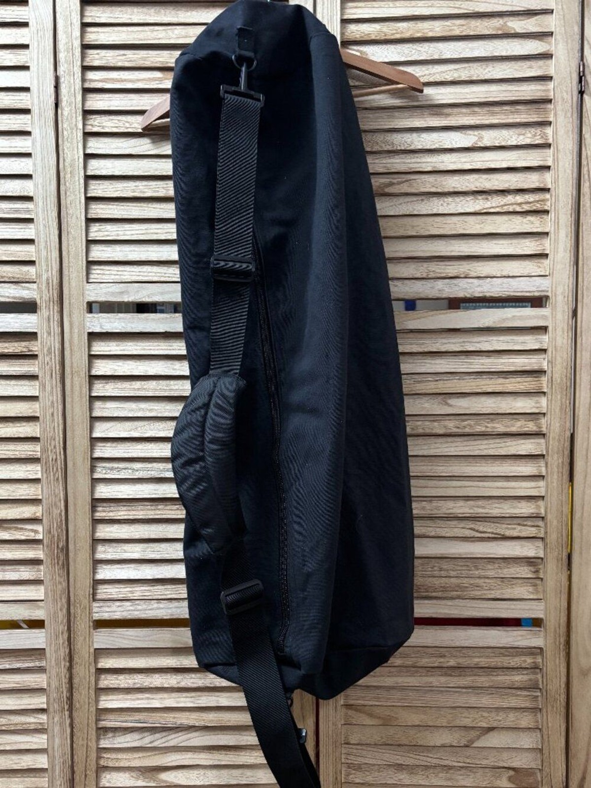Black Heavy Duty Canvas 36″ Cylindrical Duffle Bag