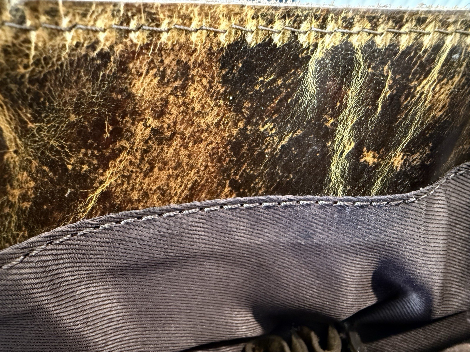 Buffalo Distressed Rustic Leather Large Messenger Bag Laptop Shoulder Bag