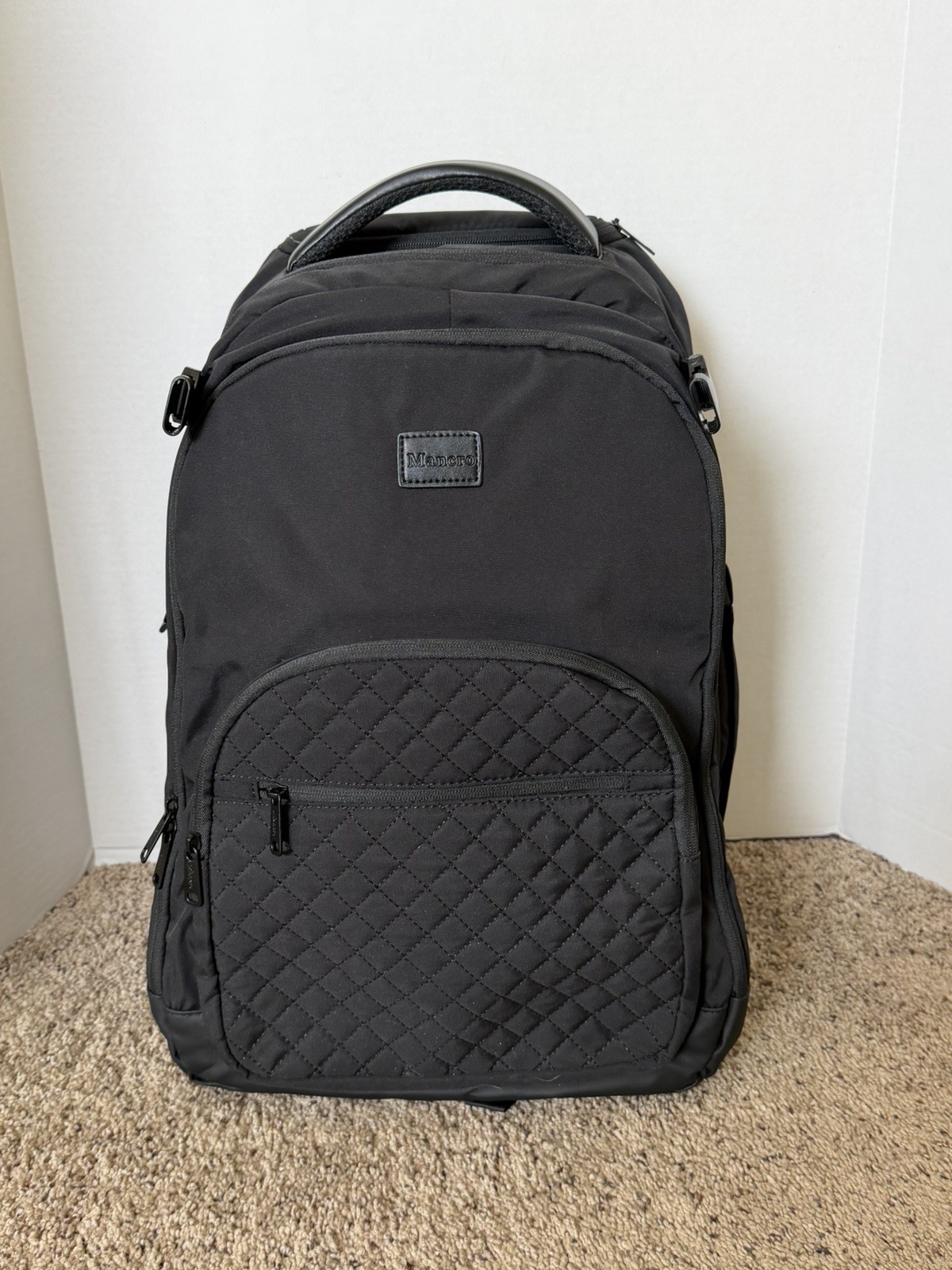 Mancro Business Travel Laptop Backpack, Anti Theft Slim Laptop Bag USB Charging