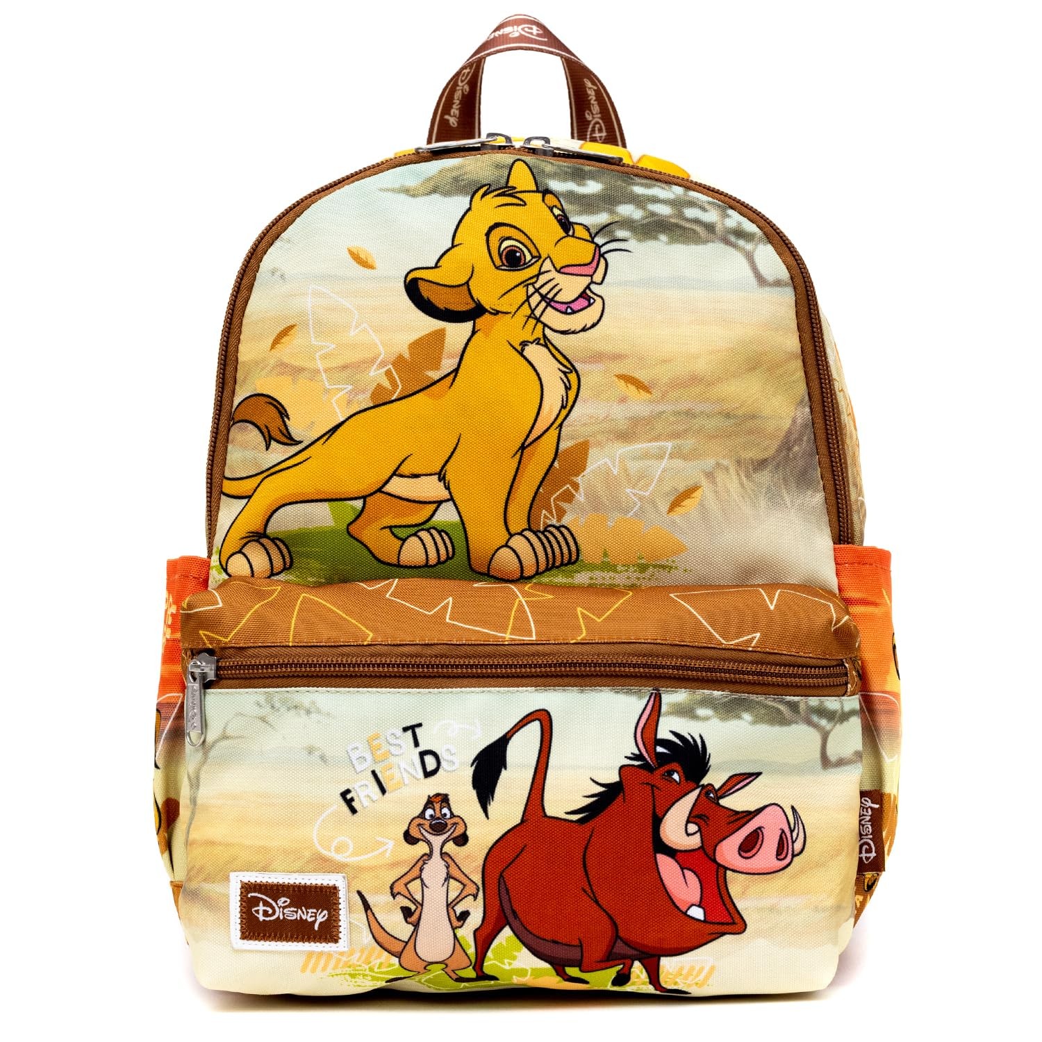 Lion King 13″ Nylon Kids Backpack, Lightweight School Bag, Durable Design