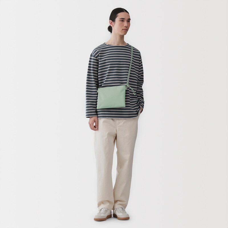 MUJI Water-Repellent Recycled Polyester Crossbody Bag 2-Litter Unisex NWT