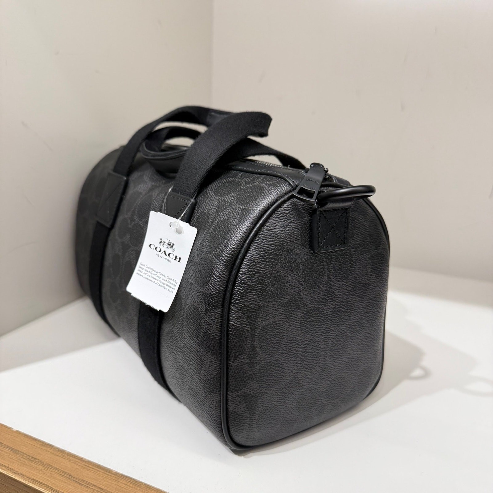 Coach Explorer Duffle Bag 28 Signature Canvas CET22 Matte Black/Black Signature