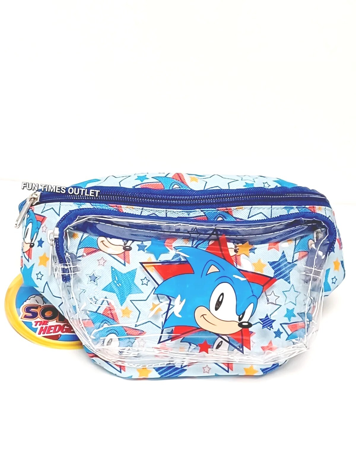 Sonic The Hedgehog Waist Fanny Pack Video Gamer Adjustable Carry All Bag Sega