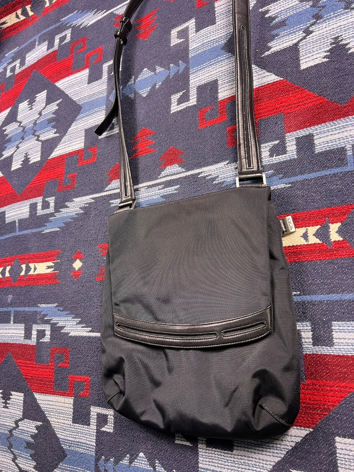TUMI Alpha Ballistic Nylon Small Flap Crossbody Shoulder Messenger Bag Carry On