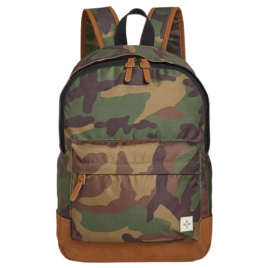 SUN STONE Riley Camo Backpack One Size Green Brown Black