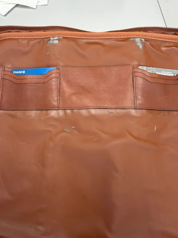 Stefano Serapian Attache Case Genuine Leather w/Strap Retails at $1,500.00