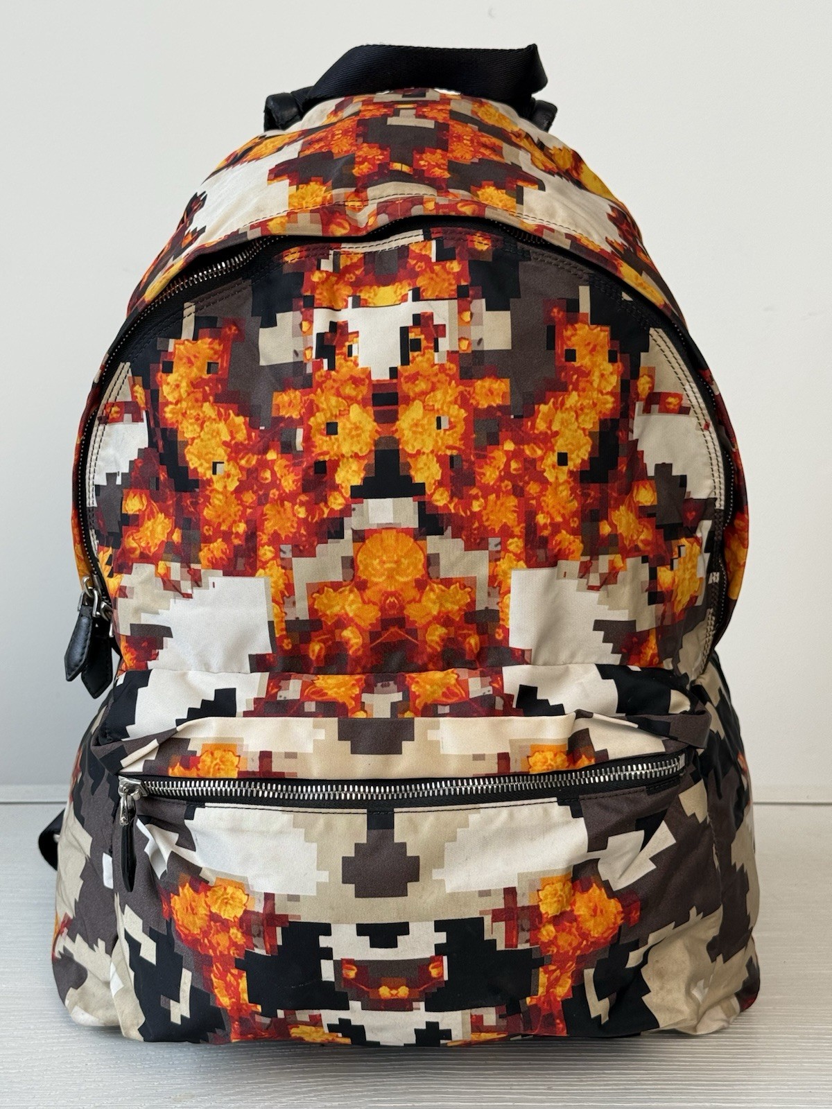 Givenchy Paris Multicolor Backpack Men’s Orange Black