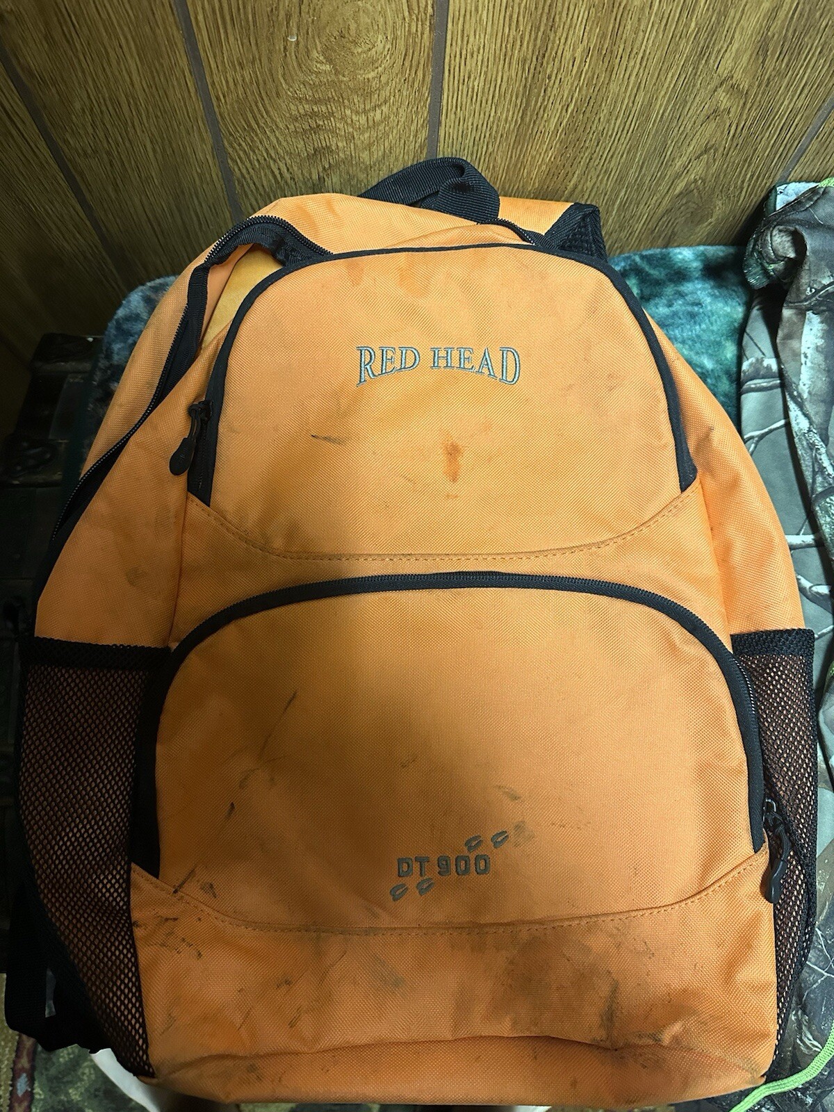 Redhead brand orange backpack