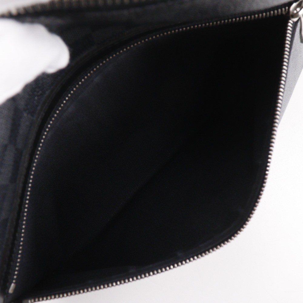 LOUIS VUITTON Mick MM Shoulder Bag N40004 black Damier Grafitto Canvas mens