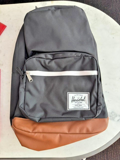 Herschel Classic Pop Quiz 22L Laptop Backpack – Black/Tan