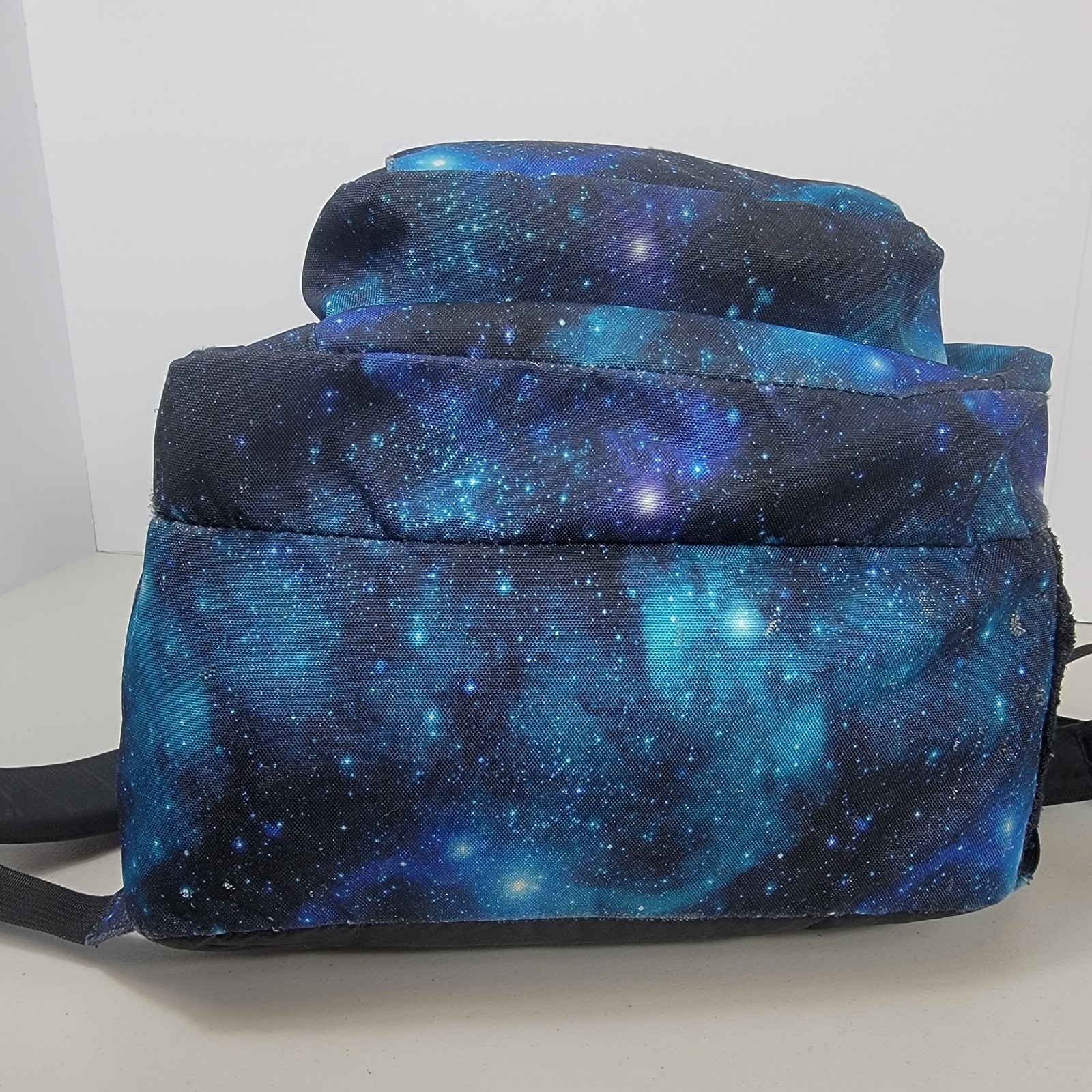 JanSport Big Student Backpack Cosmic Galaxy Space Print Blue Unisex Large Laptop