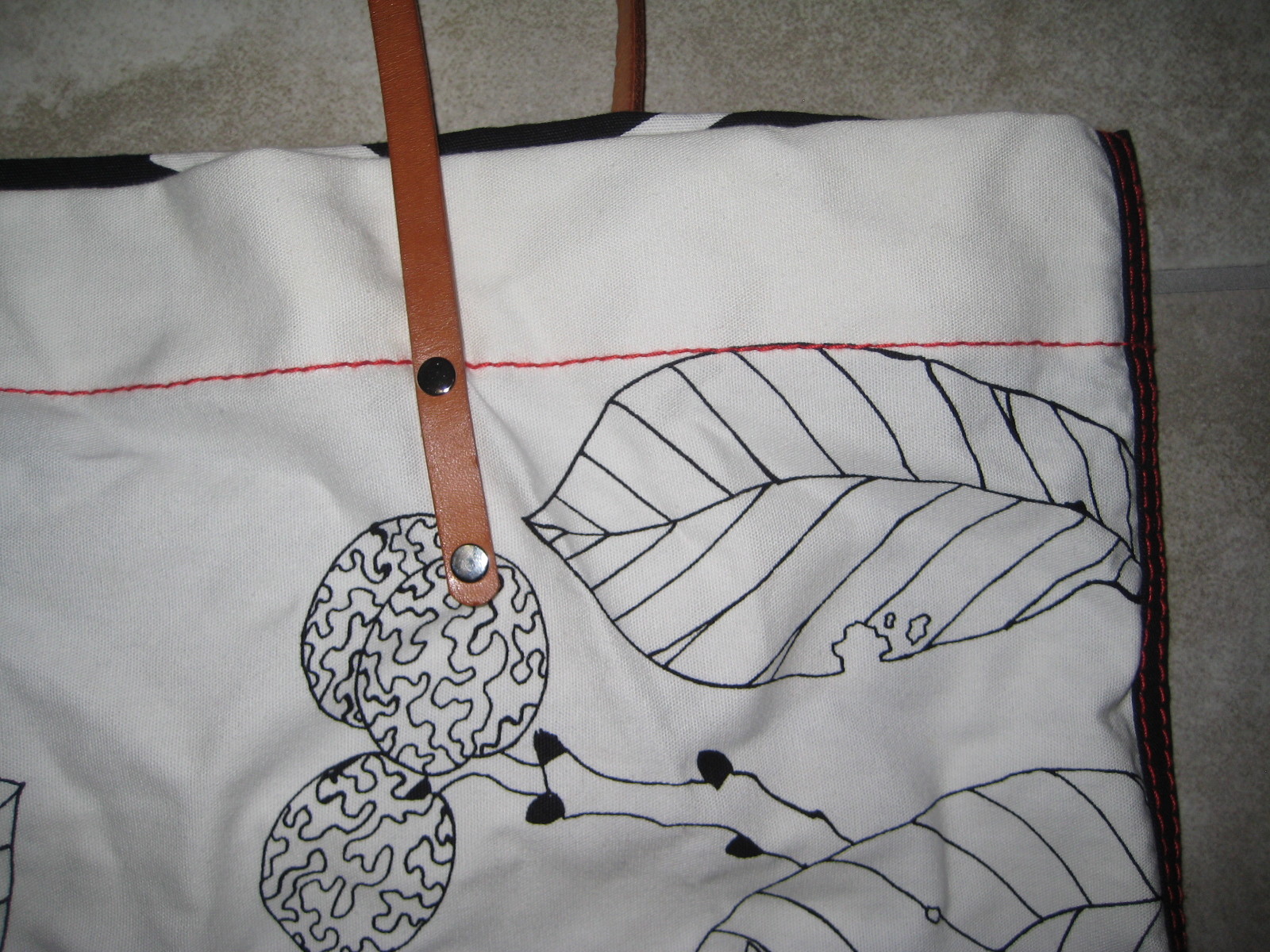 2012 Ali Rapp MFAH Houston Museum Mixed Media Ikea Artist Canvas Tote Bag USED