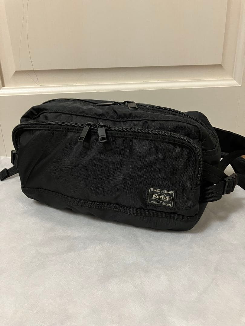 Yoshida Kaban PORTER Flash Waist Bag 689-05951 Black Japan Unisex from Japan