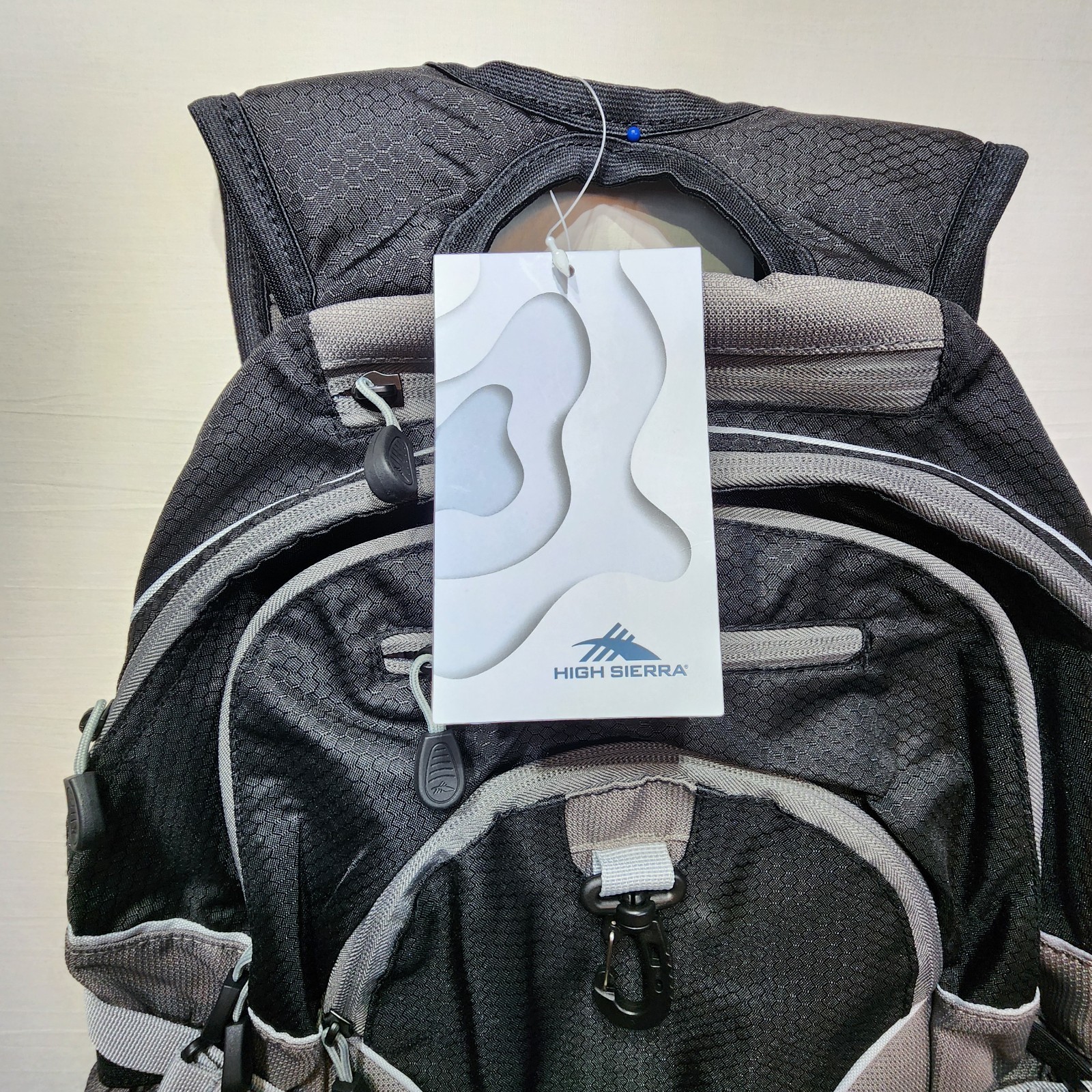 High Sierra Loop Backpack 33L Travel Work Backpack Black/Charcoal