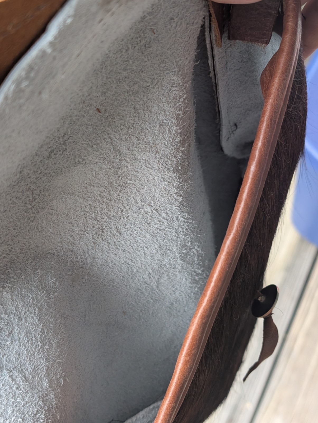 Leather cowhide and buffalo purse. primitive distressed buffalo nickel conchos