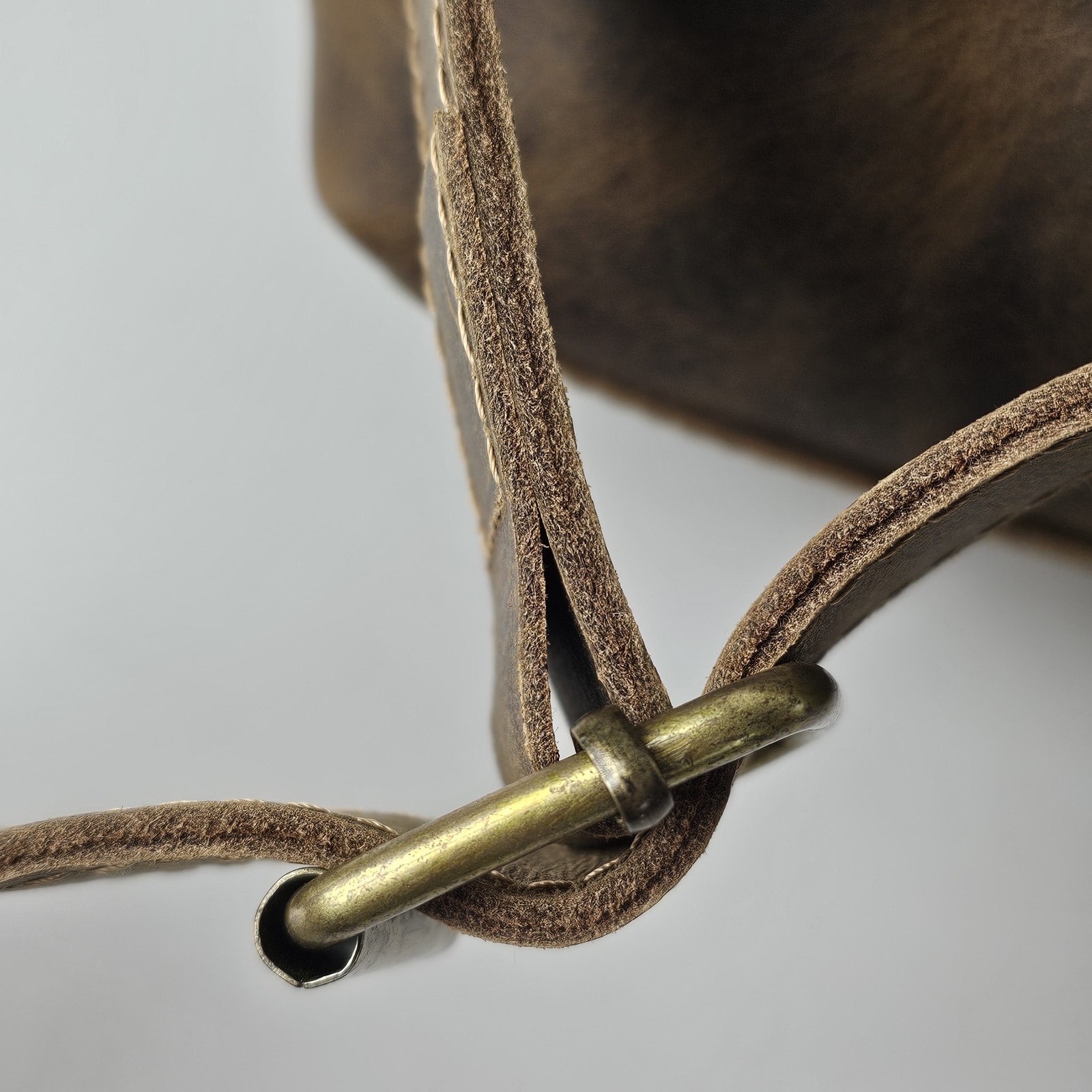 Full-Grain Leather Roll Top Backpack Handcrafted Rustic Brown Artisan Backpack