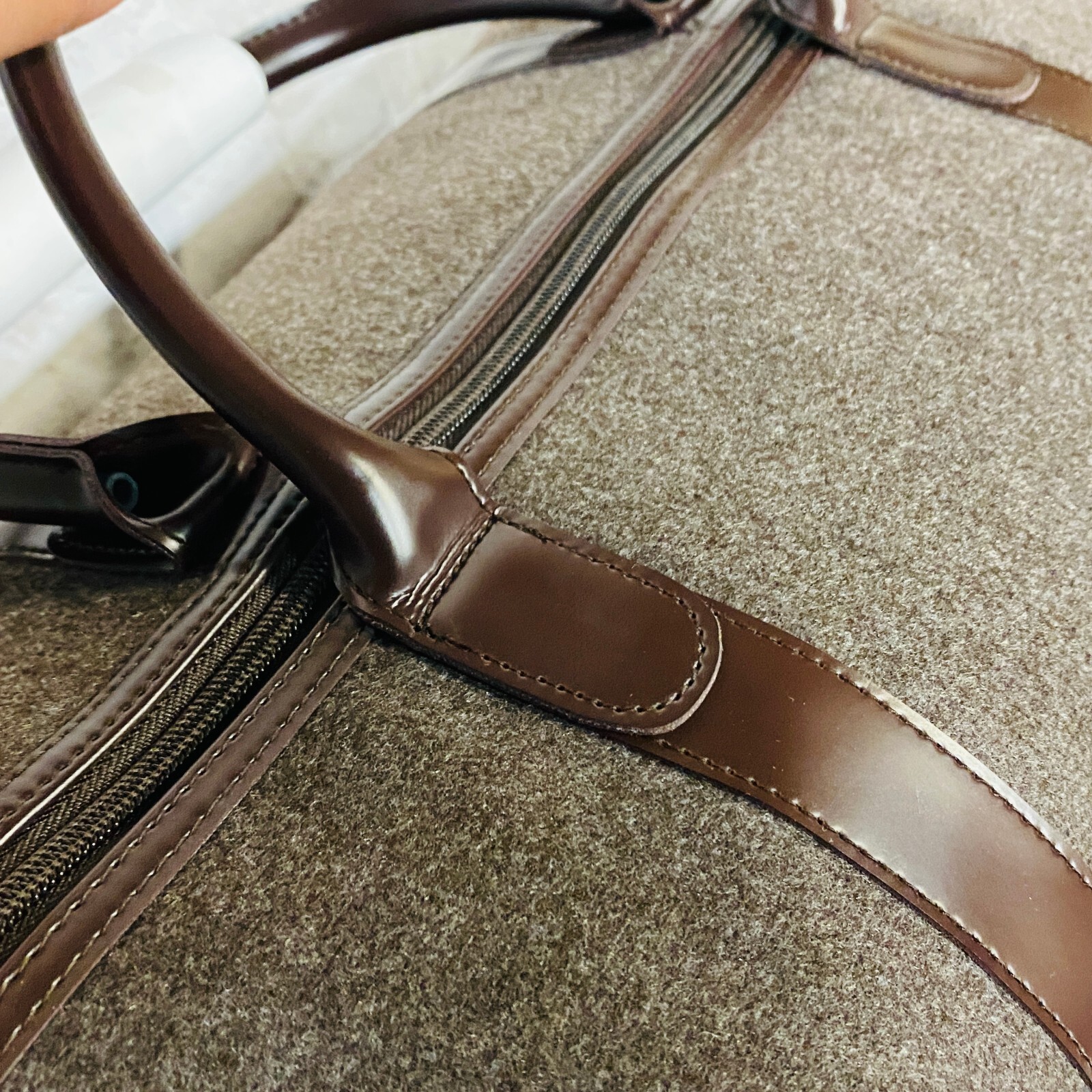 ARAMIS MEN SUEDE DUFFLE BAG BROWN – NEW
