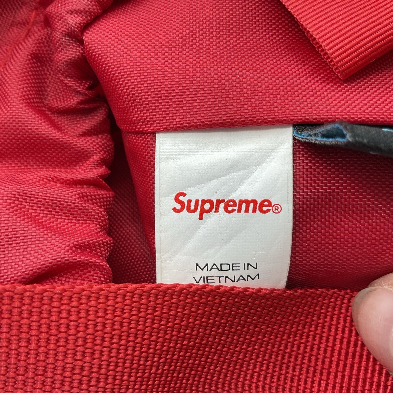 Supreme FW23 3D Logo Small Cinch Pouch Red