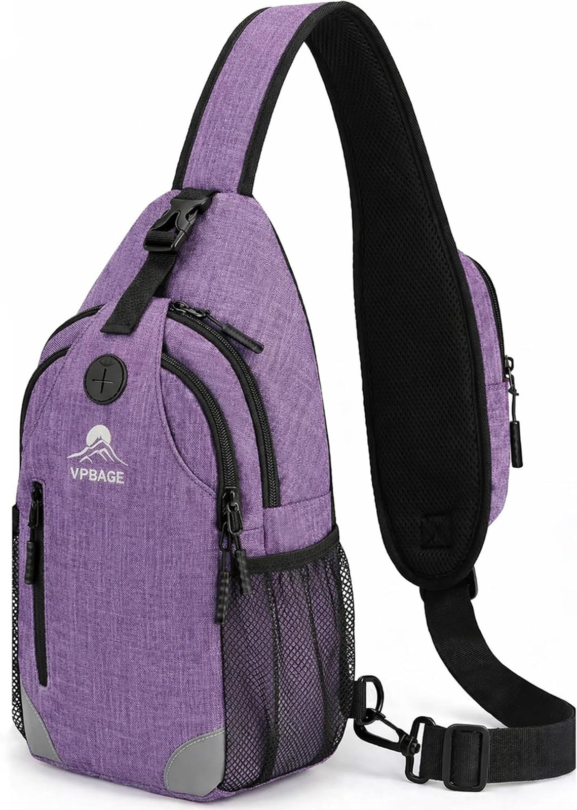 Sling Backpack for Women Men Water Bottle Holders 17 Pockets Travel Bag with
