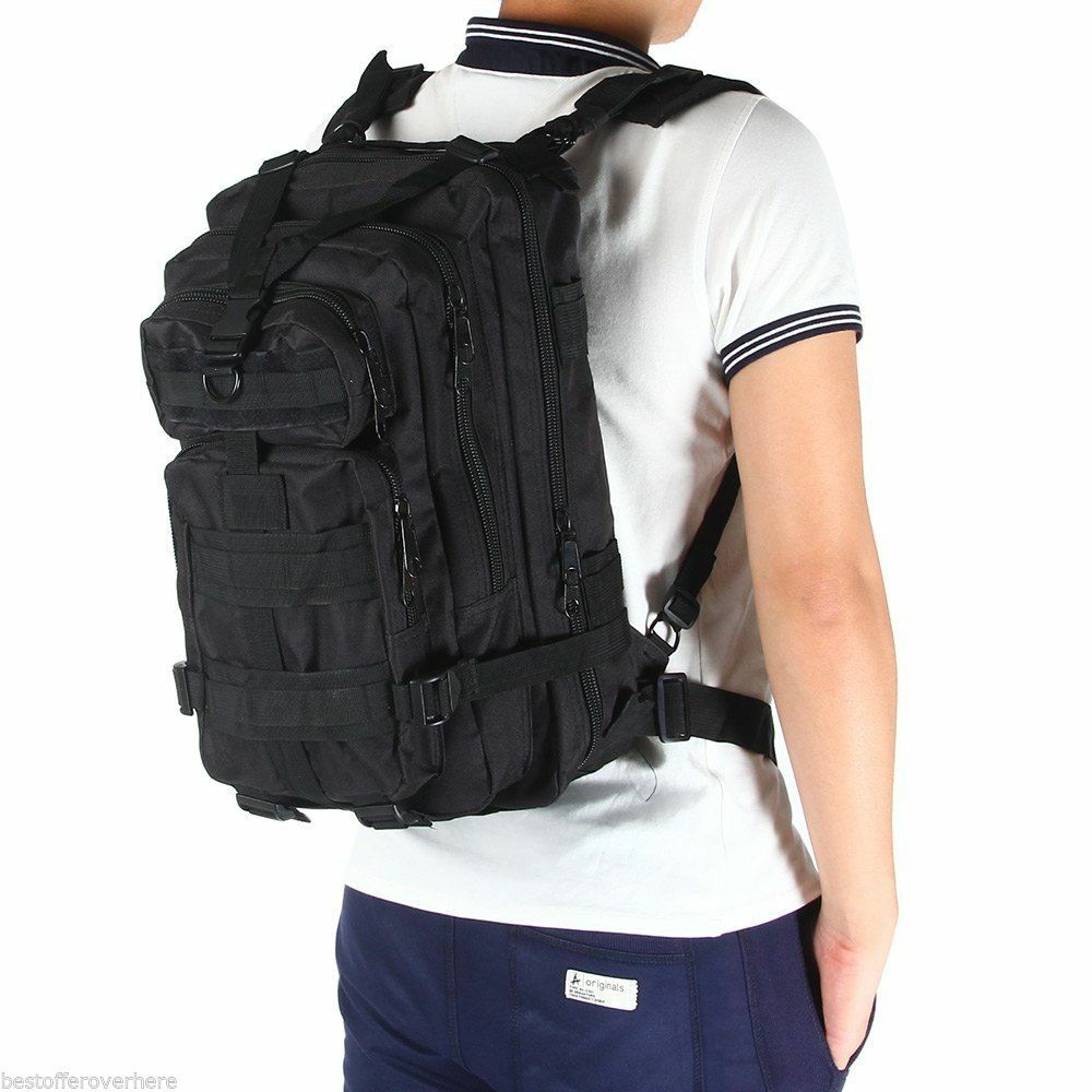 Outdoor Military Molle Tactical Backpack 30L Rucksack Camping Bag Travel Hiking