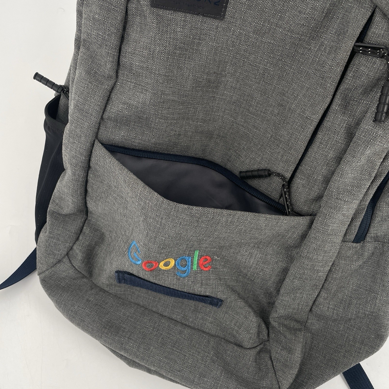 Timbuk2 Google Parkside Backpack in Gray – Laptop Sleeve -Google Logo Embroidery