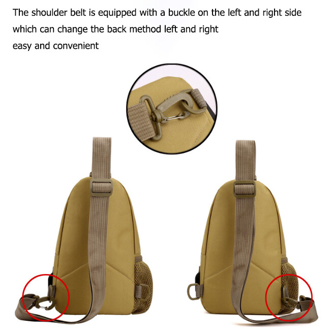 Mens Backpack Tactical Sling Shoulder Bag Molle Travel Chest Pack Outdoor Hiking