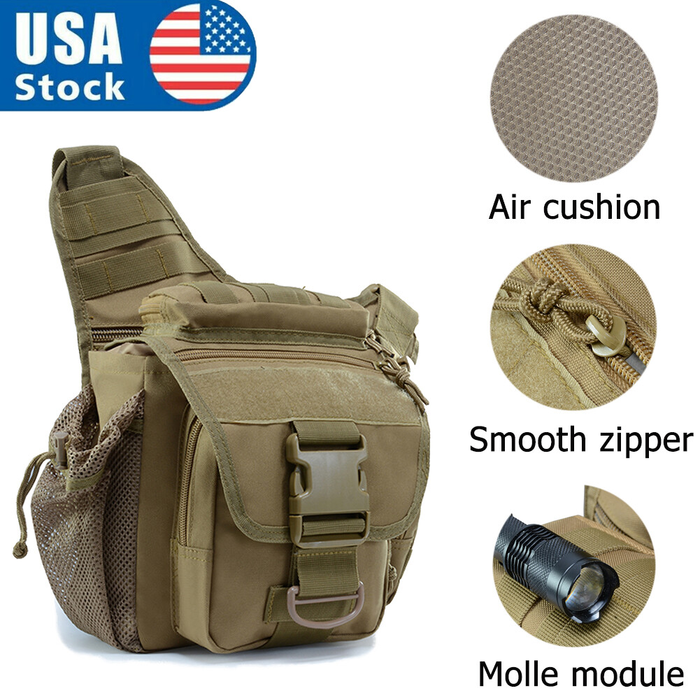 Outdoor Tactical Molle Chest Bag Men Crossbody Sling Messenger Shoulder Pack USA