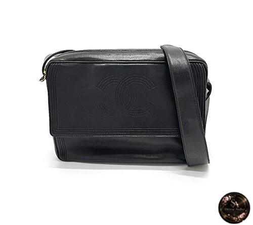 [CHANEL] Chanel Stitch Coco Mark Bag Vintage Shoulder Bag Calfskin Women’s Used