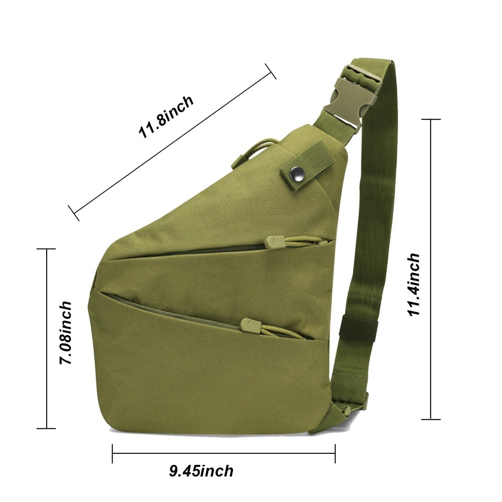 Tactical EDC Sling Rover Shoulder Sling Bag Pack Concealed Carry Pistol Holster