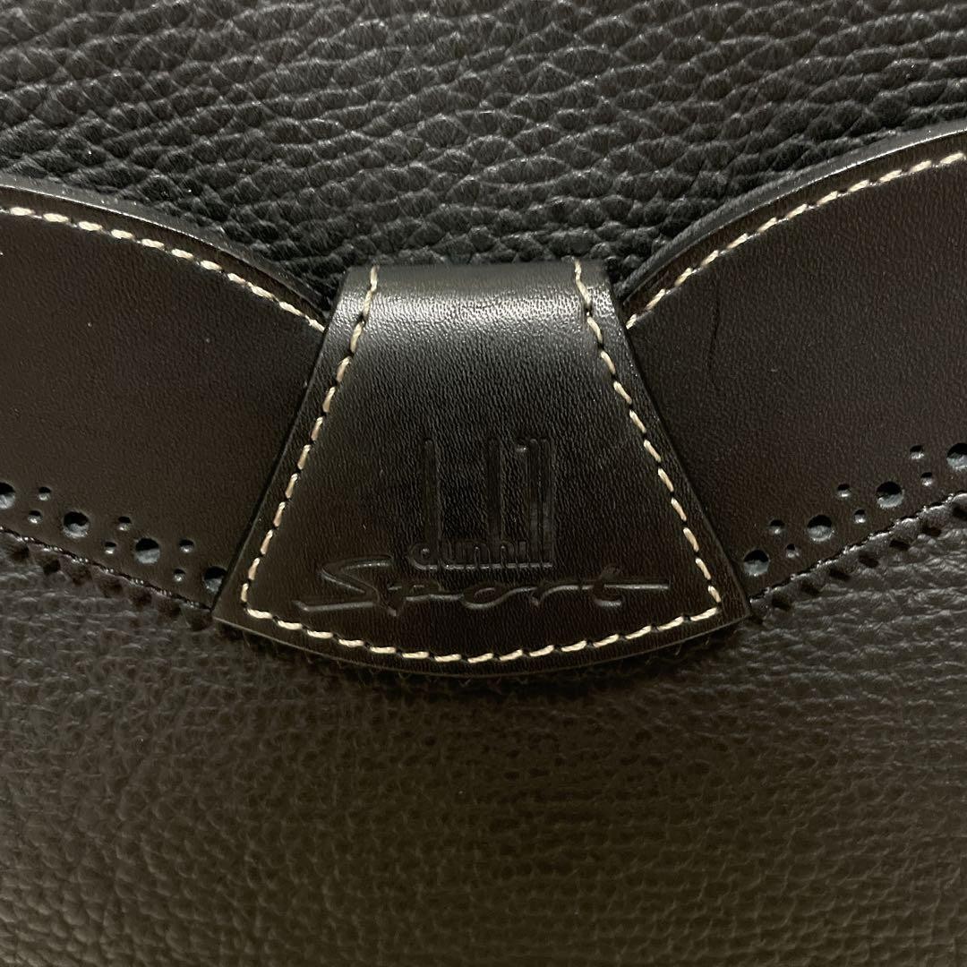 Dunhill Black Leather Briefcase Business Bag 38cm