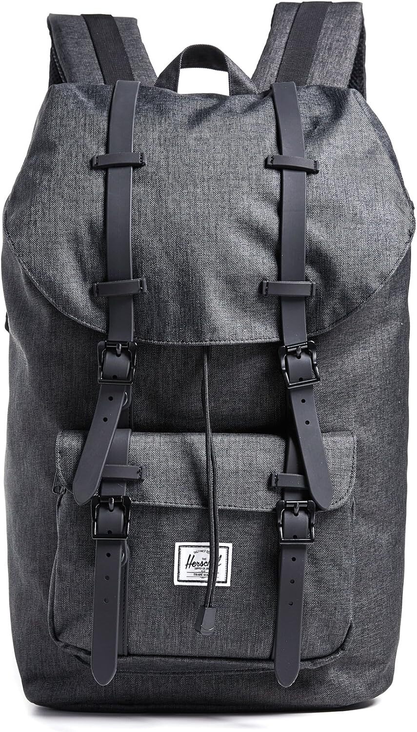 Herschel Little America Laptop Backpack, Crosshatch/Black, Rubber, Classic 25.0L