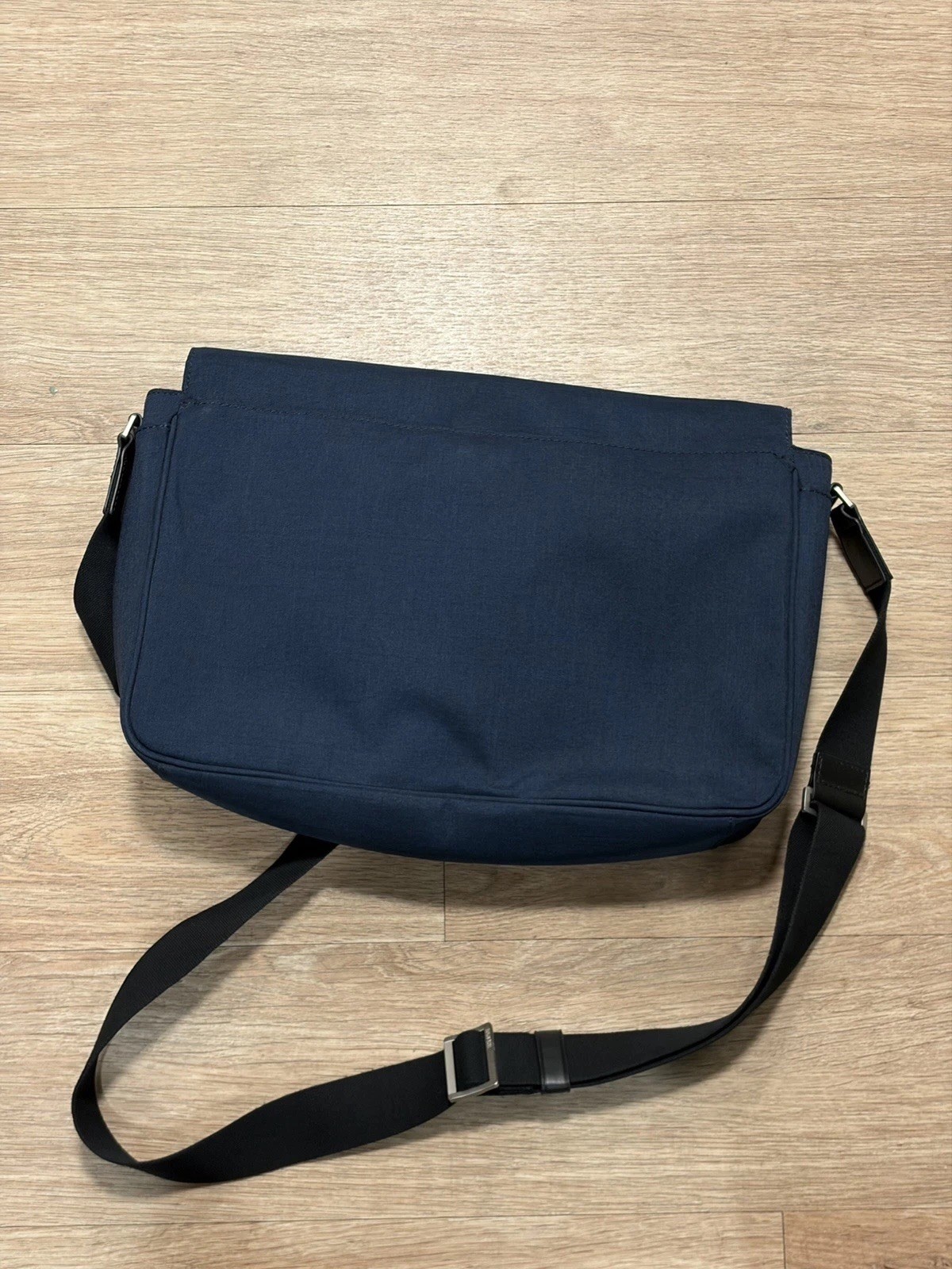 Jack Spade Navy Canvas Messenger Bag
