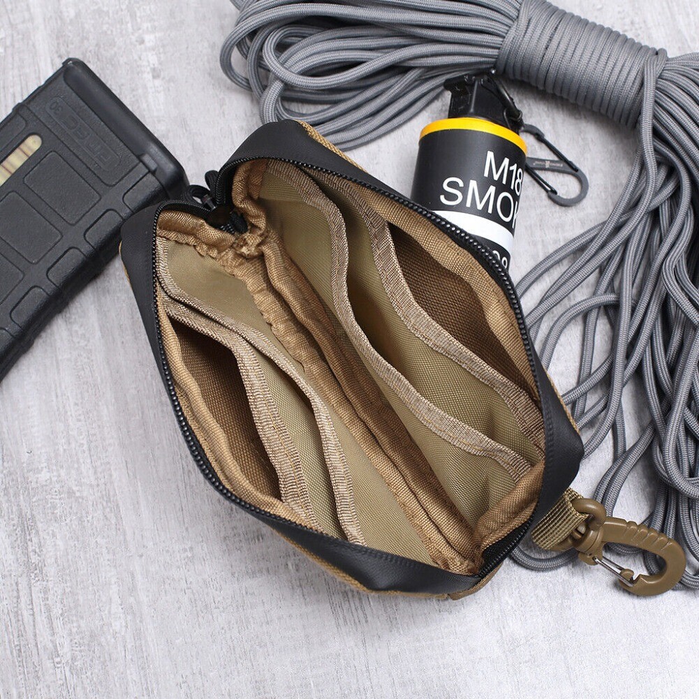 Tactical Molle Pouch Wallet EDC Waist Bag Men Key Card Holder Outdoor Pack Bag