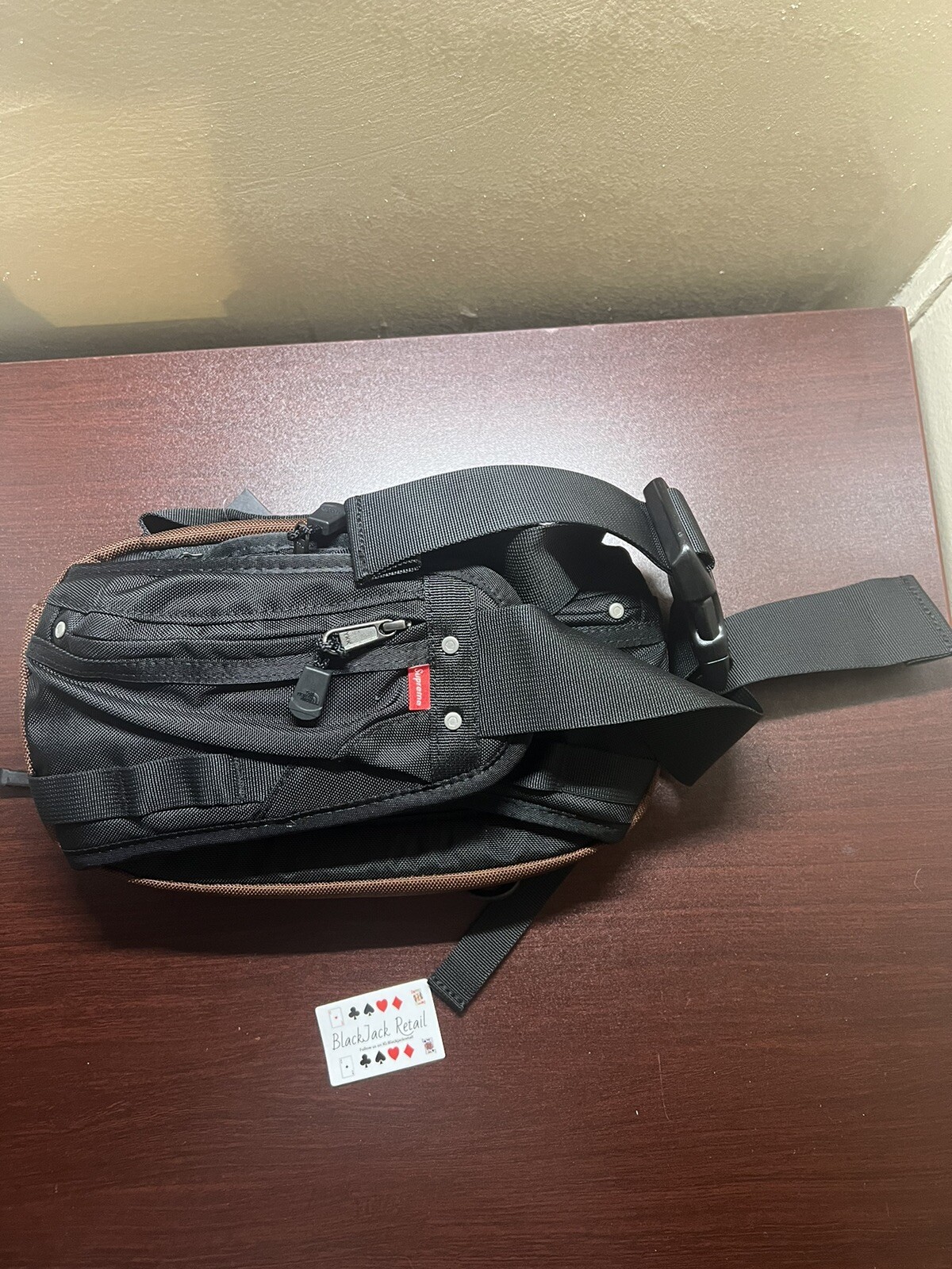 Supreme/ The North Face Steep Tech Waist Bag Dark Oak Brown FW22