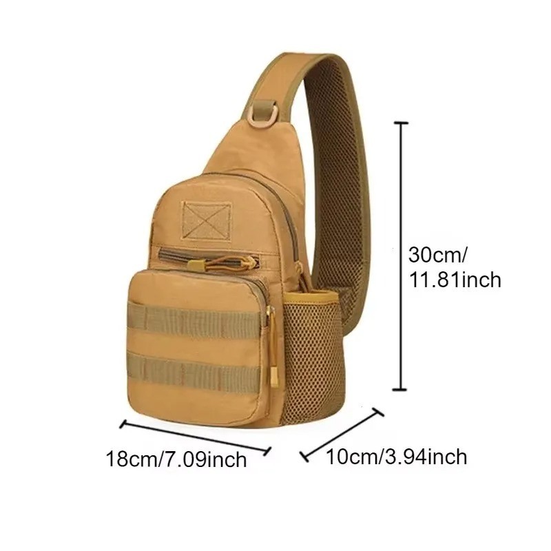 Men Outdoor Tactical Backpack Shoulder Sling Bag Chest Pack Sport Travel Hiking