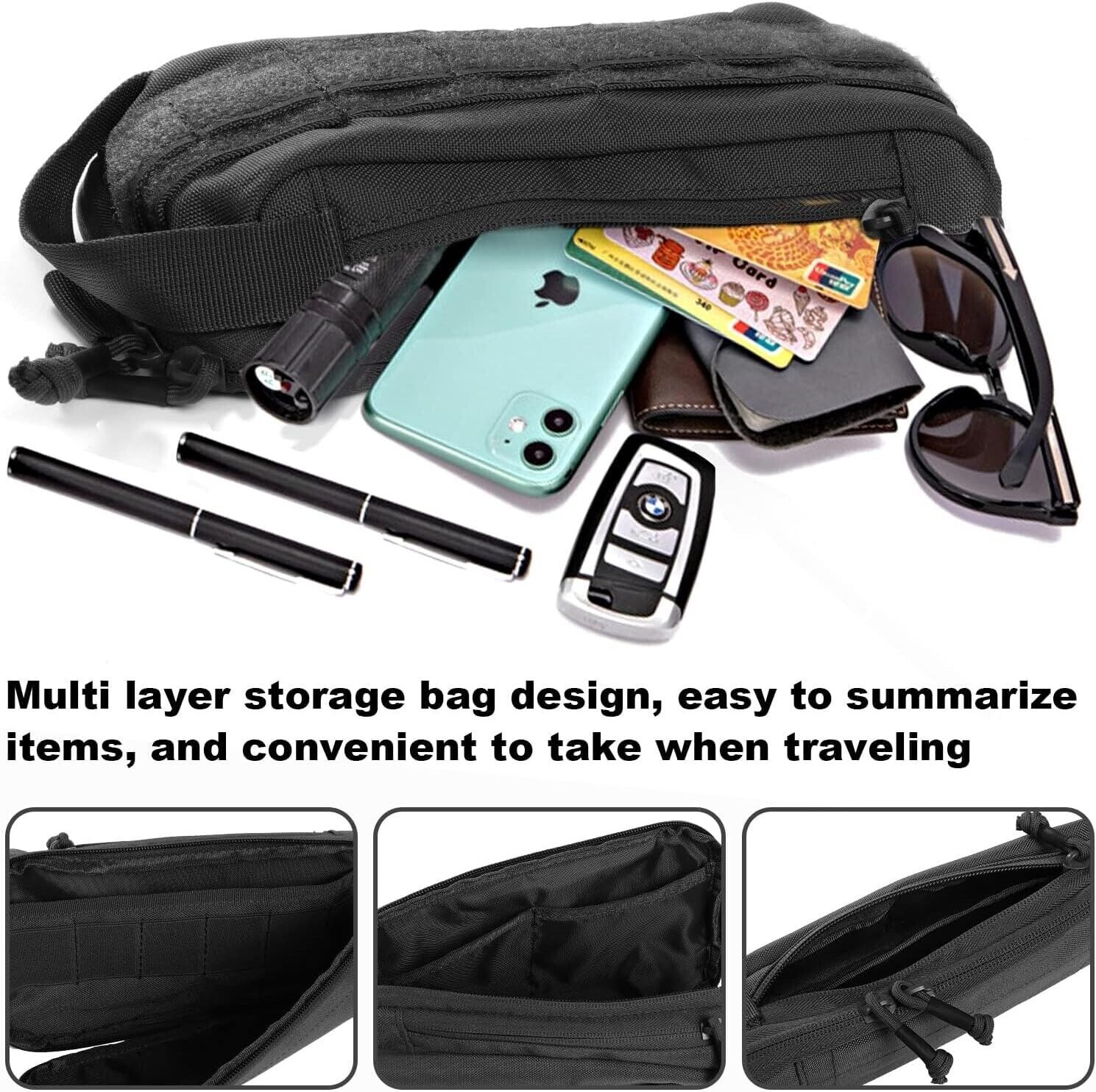 Tactical Compact Chest Pack Adjustable Shoulder Bag for Travel Outdoor Sports