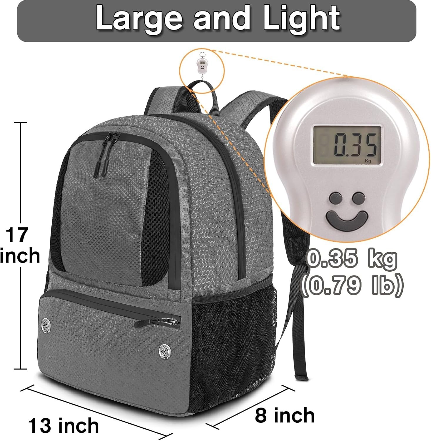 Water-Resistant Soccer & Multi-Sport Backpack – Fits Basketball, Football & More